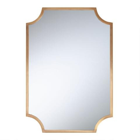 Ophelia Metal Notched Wall Mirror | World Market