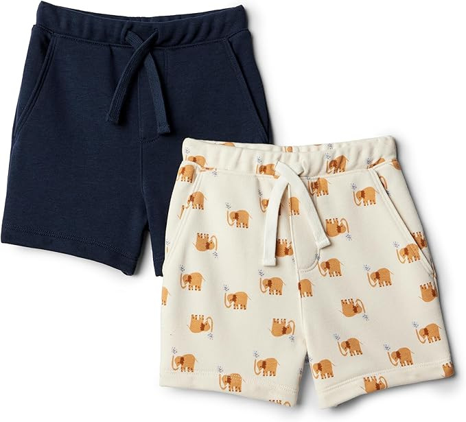 Amazon Essentials x Sofia Grainge Toddlers and Baby Boys' Pull On Knit Shorts, Pack of 2 | Amazon (US)
