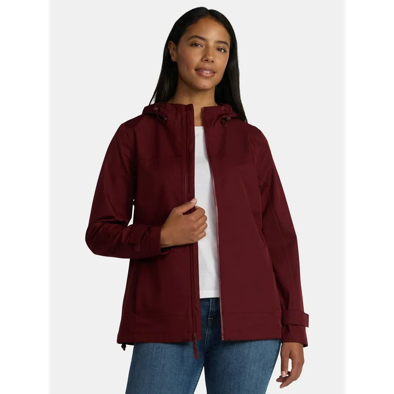 Time and Tru Women's and Women's Plus Rain Jacket, Sizes XS-2X | Walmart (US)