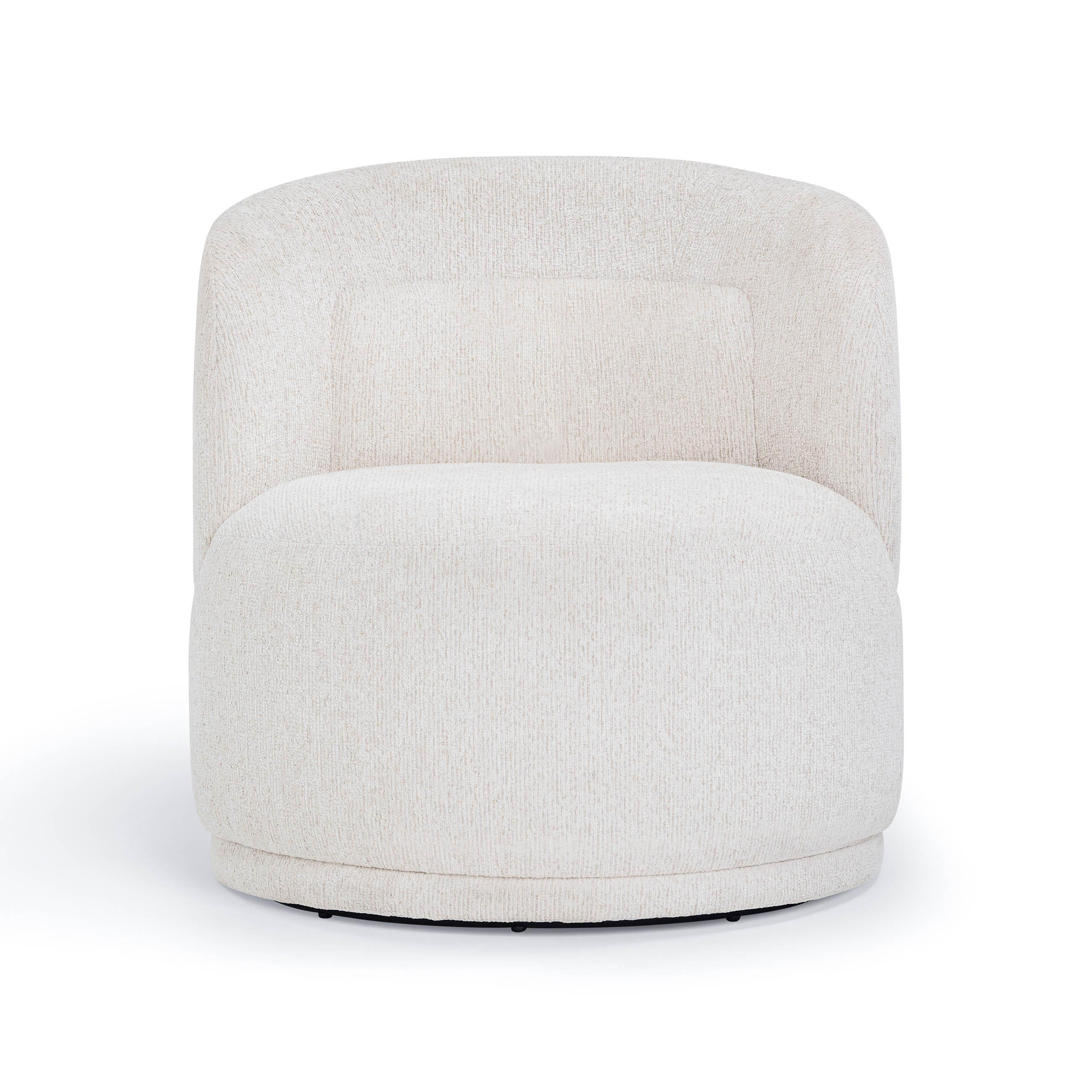 Massa Textured Fabric Swivel Accent Chair | TOV Furniture