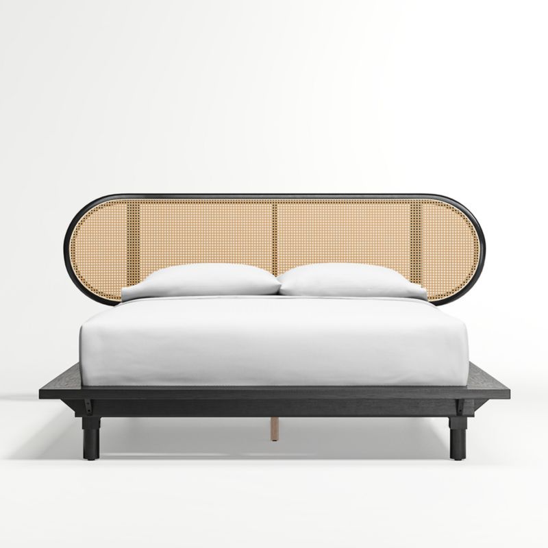 Anaise Cane Queen Bed Frame + Reviews | Crate & Barrel | Crate & Barrel