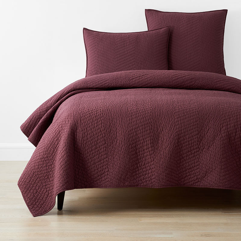 Voile Quilt - Dusty Plum, King | The Company Store