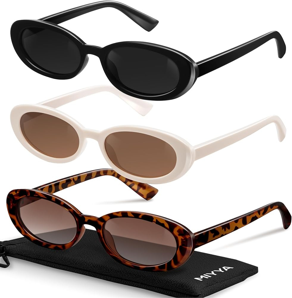 miyya Old Money Polarized Oval Sunglasses – 2025 Edition, UV400 Protection, Feather-Light Fit &... | Amazon (US)
