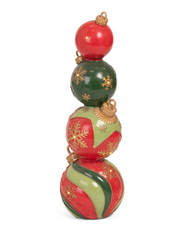 35in Outdoor Safe Led Lit Stacked Ornament Decor | TJ Maxx