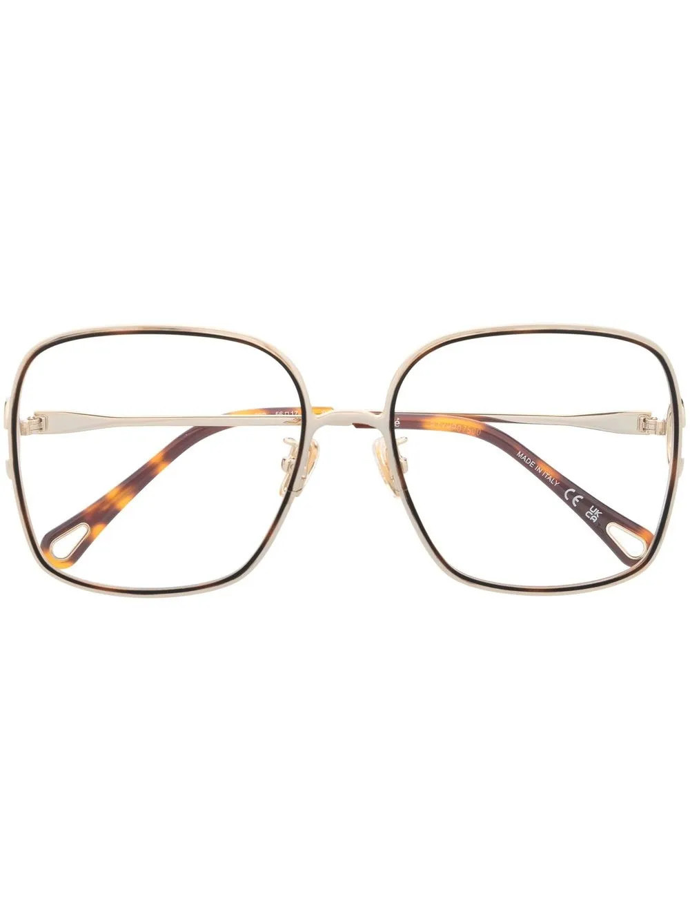 Chloé Eyewear oversize-frame glasses - Neutrals | Farfetch Global