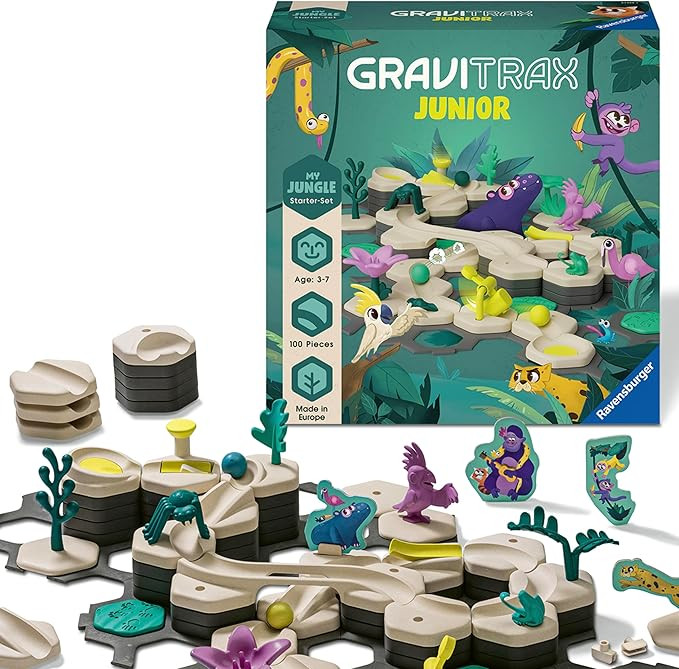Ravensburger GraviTrax Junior Starter Set - My Jungle - Preschool Marble Run Game - Fun Building ... | Amazon (US)