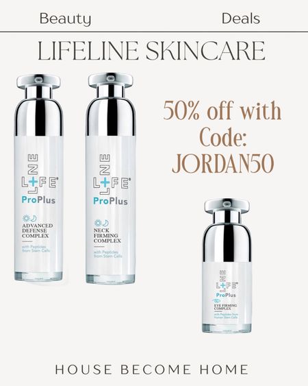 Lifeline Skincare. Doing a 30 day neck firming challenge!!! Use code: JORDAN50 for 50% off! 

#LTKbeauty #LTKover40