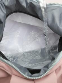 Borsa da palestra monocolore con scomparto per le scarpe e tasca impermeabile | SHEIN