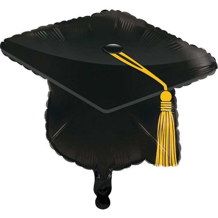 Black Graduation Cap Mylar Balloon | Target