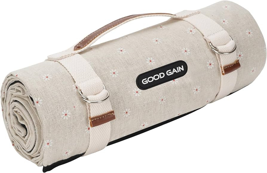 G GOOD GAIN Picnic Blankets Waterproof Extra Large - Outdoor Blanket Sand Free Foldable with Carr... | Amazon (US)