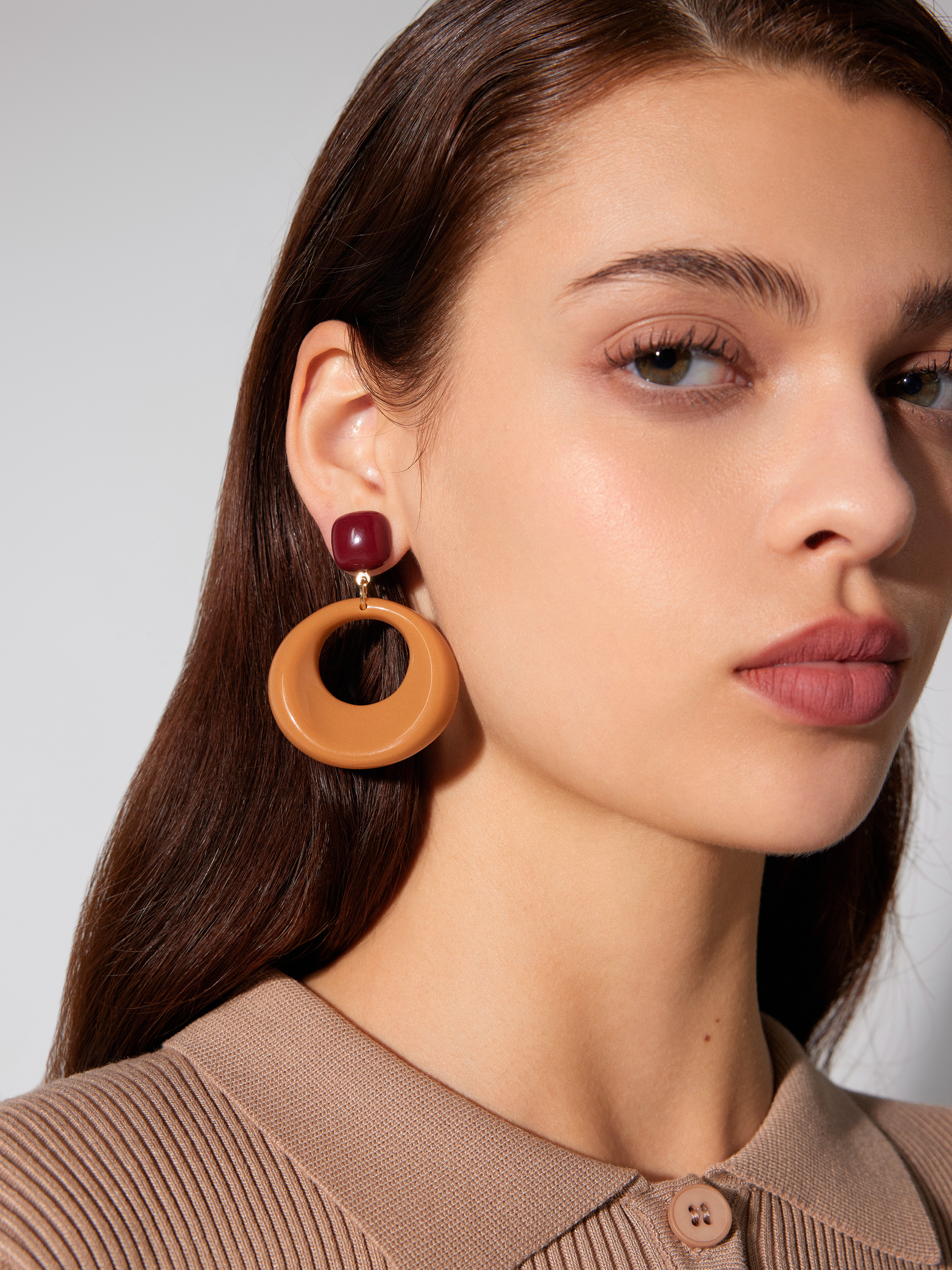 PMMA Geometric Drop Earrings For Daily Casual Coffee Shop Vacation Beach | Cider