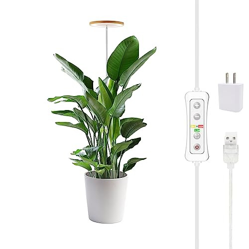 yadoker Plant Grow Light, LED Growing Light Full Spectrum for Indoor Plants,Height Adjustable, Automatic Timer, 5V Low Safe Voltage,Idea for Large Plant Light | Amazon (US)