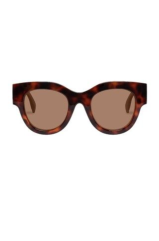 Le Specs Float Away in Cookie Tort, Blush, & Brown Mono Polarized from Revolve.com | Revolve Clothing (Global)