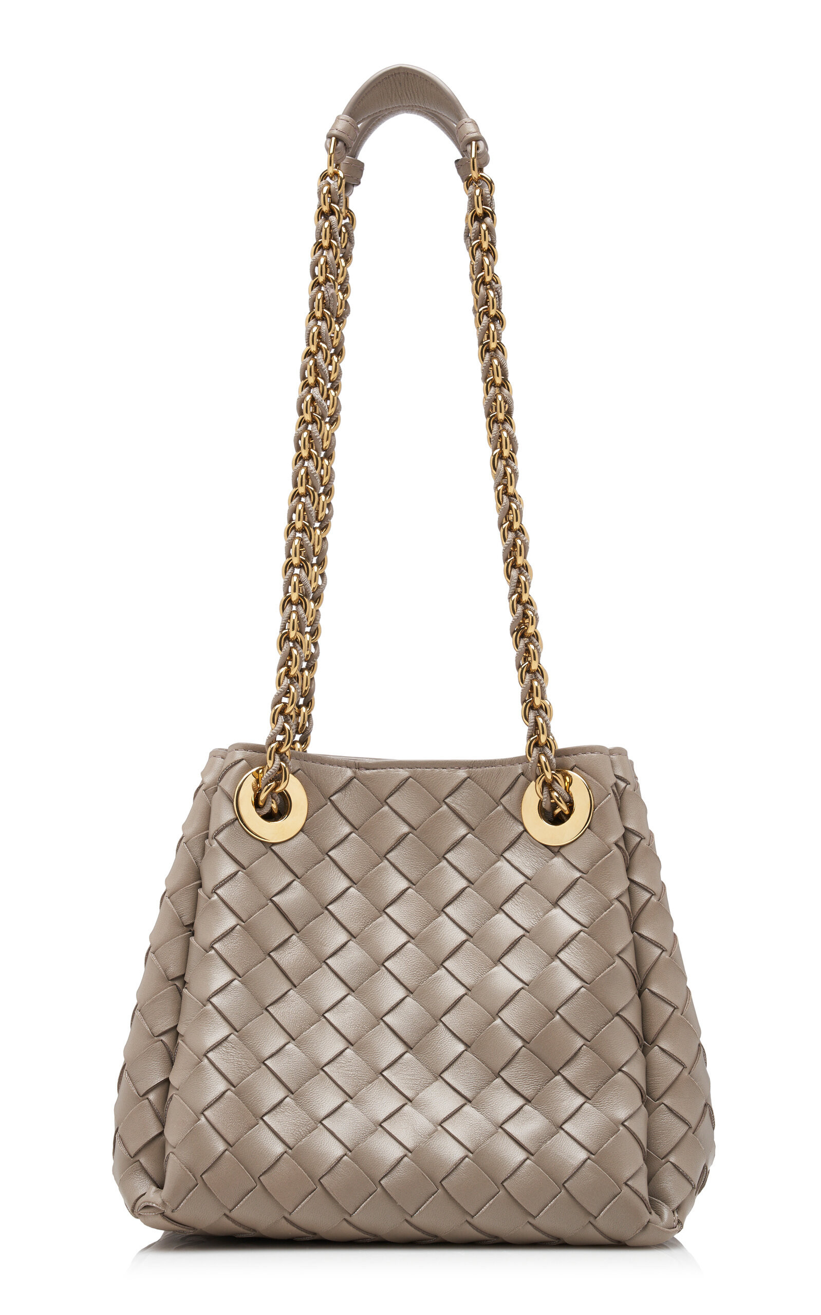 Bottega Veneta Small Parachute Intrecciato Leather Chain Bag - Moda Operandi | Moda Operandi (Global)