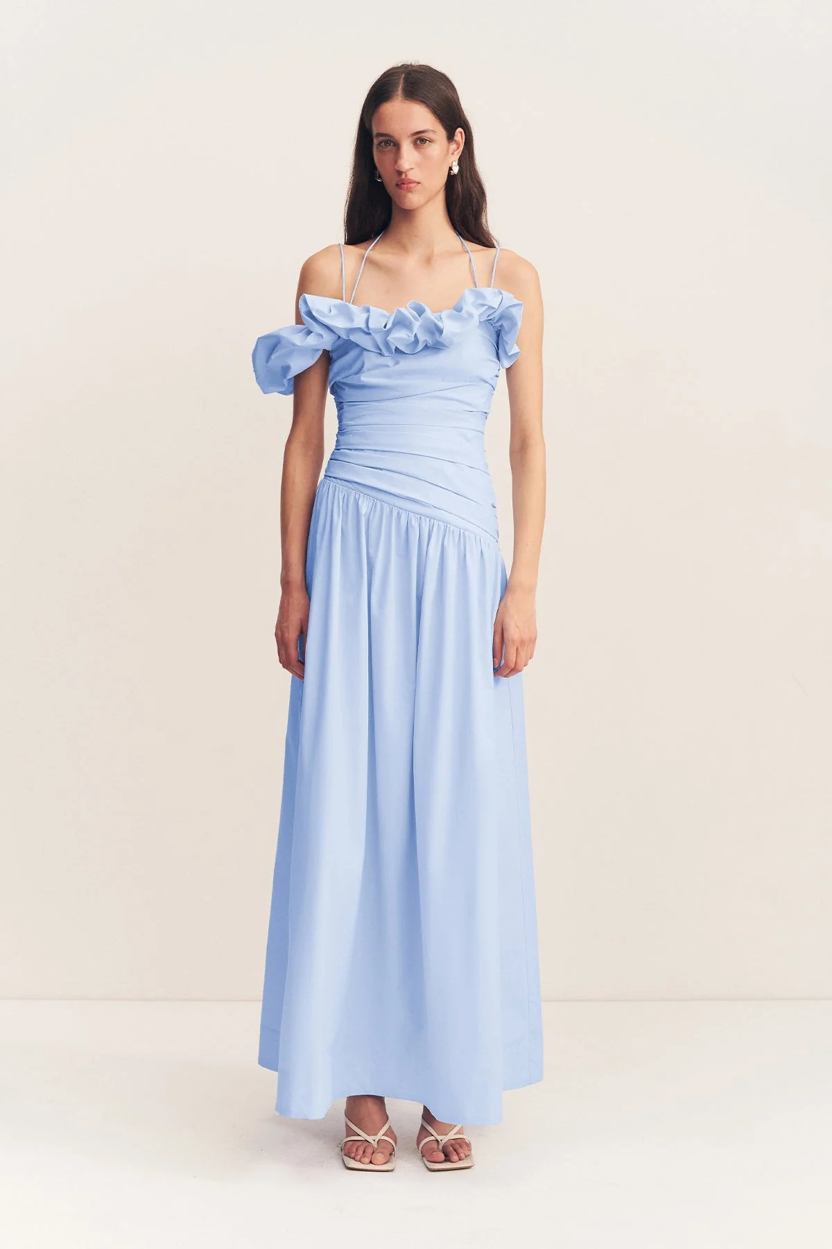 Maiori Bubble Sleeve Maxi Dress | Cornflower Blue | Dresses | Shona Joy | Shona Joy
