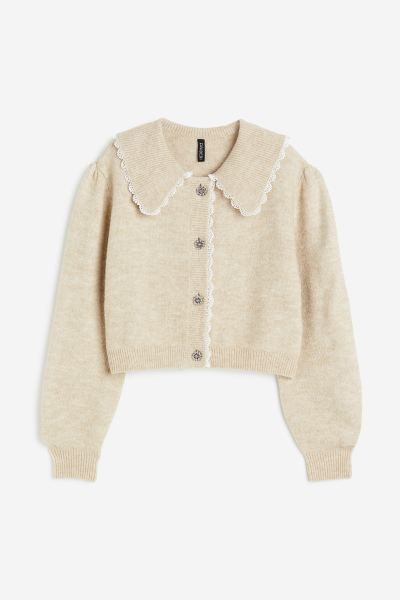 Cardigan with Peter Pan Collar | H&M (US + CA)