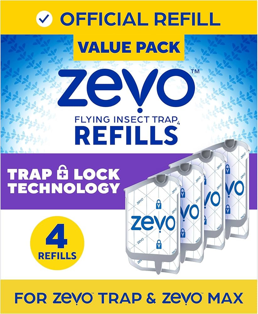 Zevo Flying Insect Trap Refill - for The Zevo MAX & Standard Indoor Fly Trap - Catch Gnats, House... | Amazon (US)