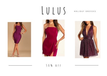 50% off holiday dresses, holiday outfits, and styles for all occasions now during the lulus Black Friday sale. Definitely some great gifts for her. 

#LTKsalealert #LTKCyberweek #LTKHoliday