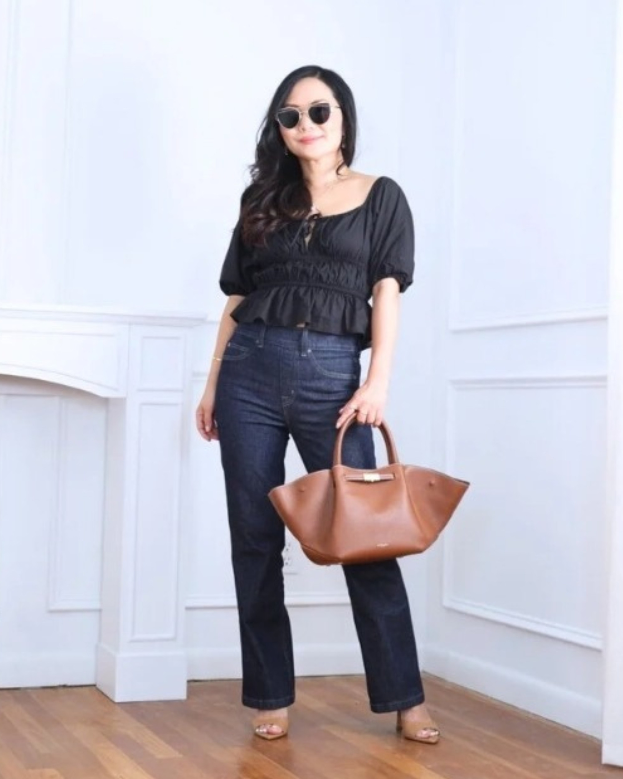 Crisp and timeless — I’m wearing a poplin blouse from H&M with flare jeans from Spanx. Simple pieces that always feel polished. I’m 5’2, wearing size S.

#LTKStyleTip #LTKPetite #LTKOver40