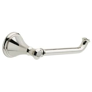Delta Cassidy Wall Mount Single Post Toilet Paper Holder Bath Hardware Accessory in Polished Nick... | The Home Depot