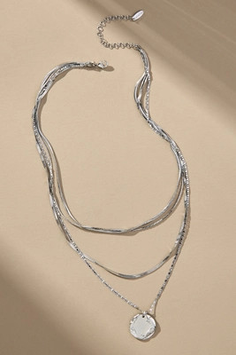 Layered Coin Charm Necklace | Anthropologie (US)