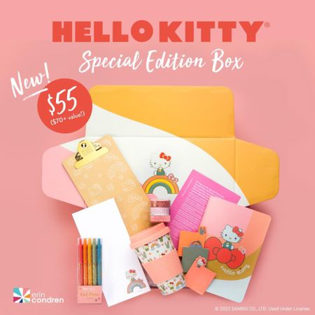 The best kind of gift is one that includes Hello Kitty! This Hello Kitty Special Edition Box is full of new and exclusive Hello Kitty products at a special price! Set yourself up for success in style with this supercute box set. This collectible set is also great for gifting! Available for a limited time only while supplies last. 
 


#LTKGiftGuide #LTKSeasonal #LTKkids