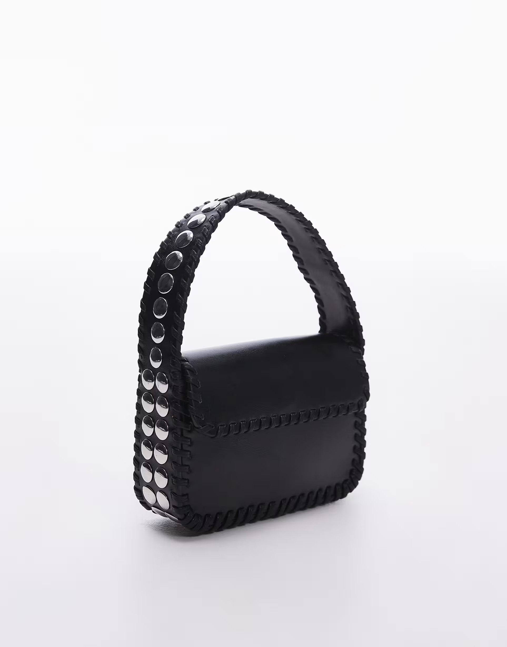 Mango studded handle mini handbag in black | ASOS (Global)