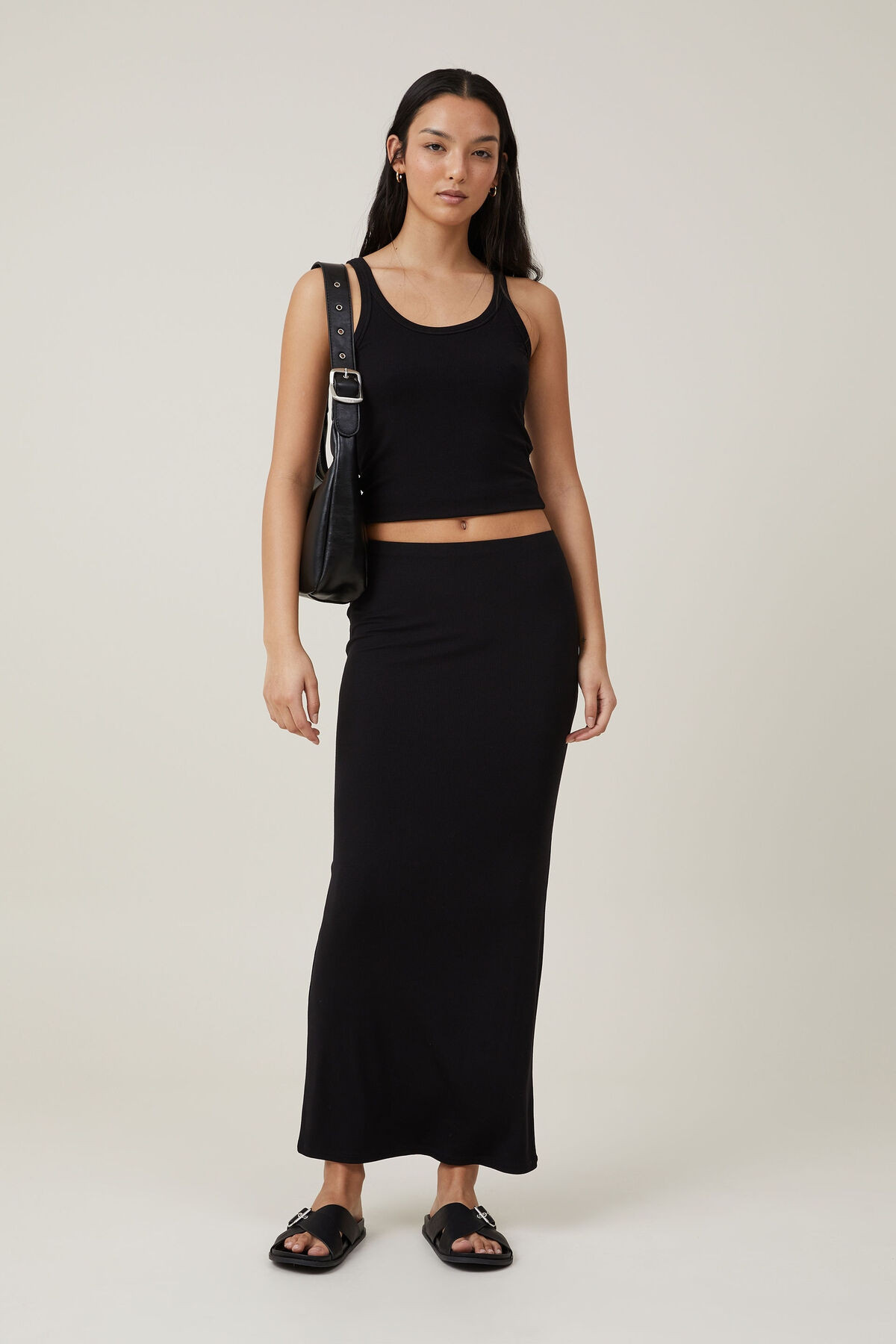 Staple Rib Maxi Skirt | Cotton On (US)