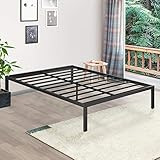 SLEEPLACE 16 Inch Dura Metal Platform Steel Slats，Black King Size Bed Frame, | Amazon (US)