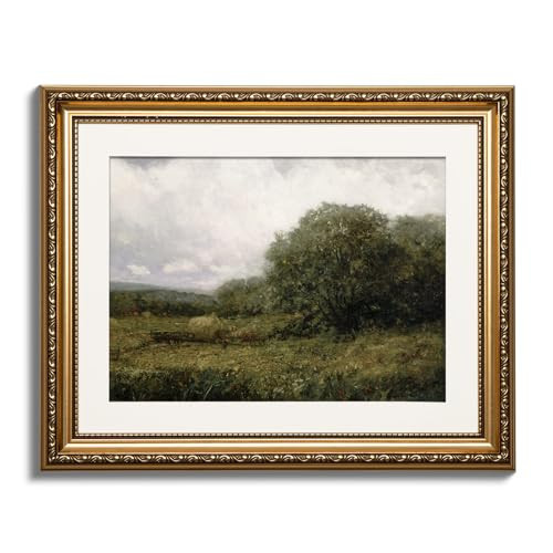 ARPEOTCY Vintage Gold Framed Wall Art, 13x16 Inch Landscape Retro Picture Paintings, Antique Canvas Artwork, Victorian Picture Photo Frame Wall Decor for Gallery Bathroom Bedroom | Amazon (US)