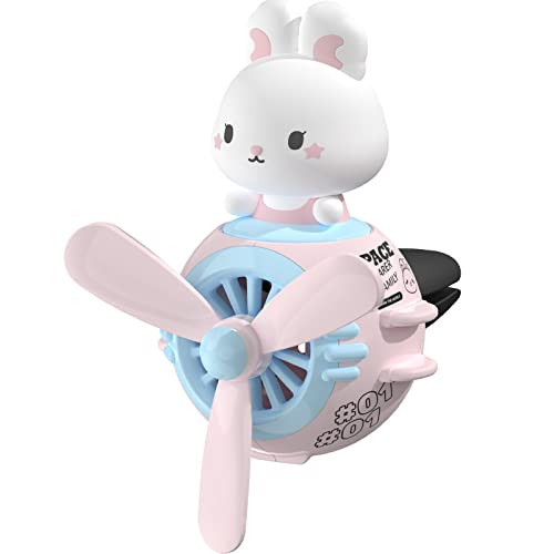 Car Air Fresheners Pilot Rabbit Cute Car Diffuser Rotating Propeller Cartoon Automotive Air Outlet Fan Creative Car Perfume Decoration Automotive Air Fresheners for Cars (Pilot Rabbit) | Amazon (US)