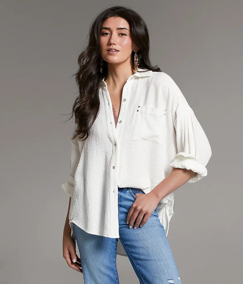 Button Down Blouse | Buckle