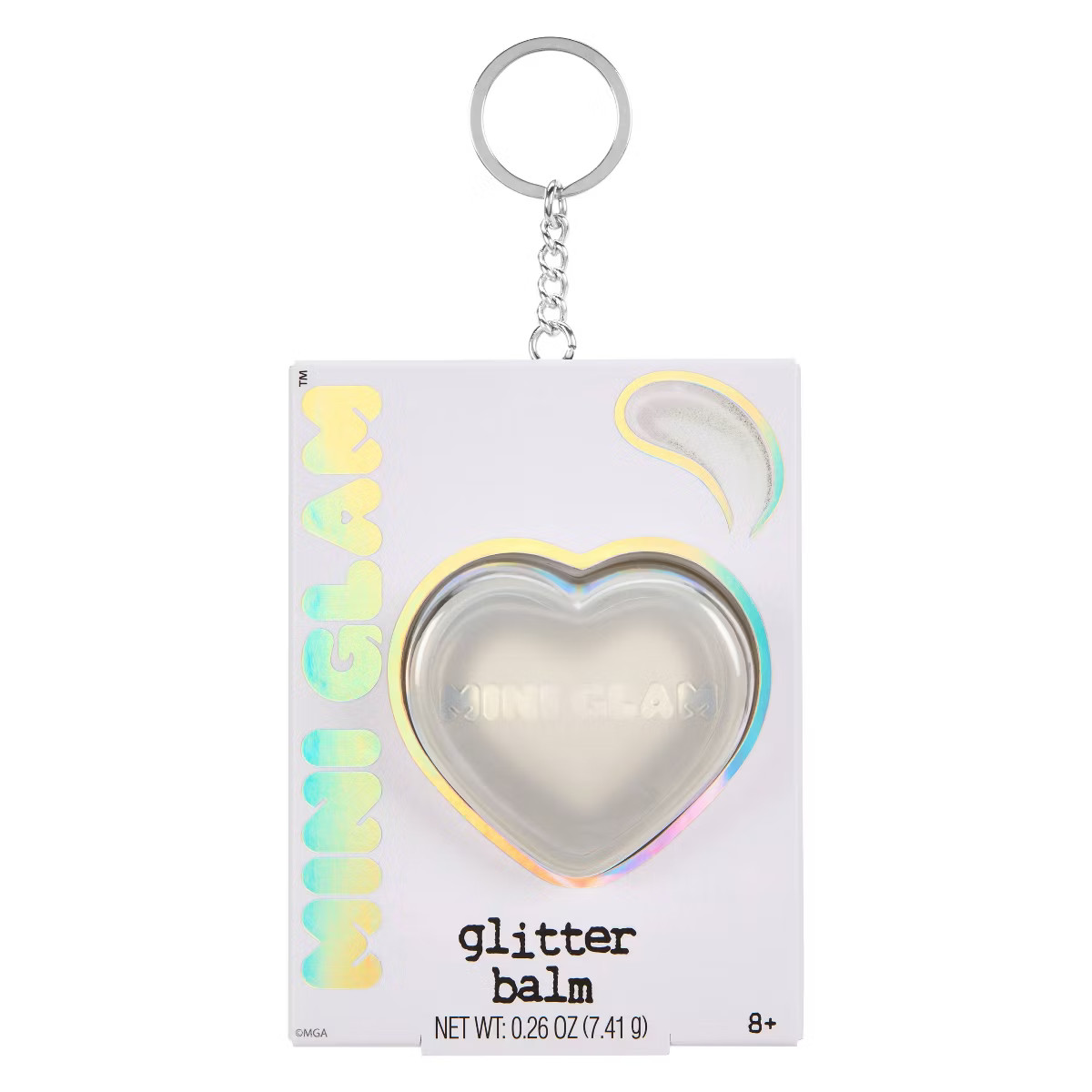 Mini Glam Cosmetics - Heart Glitter Balm White | Target