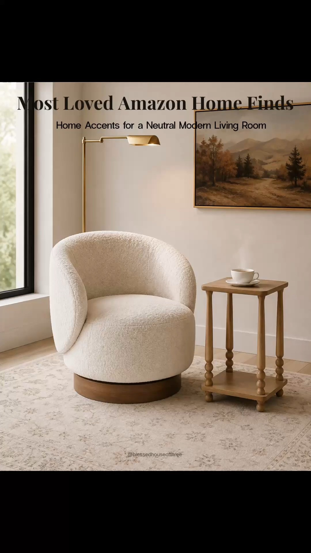 Transform your home with these most-loved Amazon home finds that look far more expensive than they are. From a cozy boucle swivel chair and timeless floor lamp to beautiful neutral wall art, a wood side table, and one of Amazon’s favorite faux olive trees, these pieces make it easy to create a warm, modern organic living room you’ll love year-round. Everything is linked in my LTK, along with more neutral Amazon home decor favorites that bring a designer look for less.

#LTKHome #LTKSaleAlert #LTKSeasonal