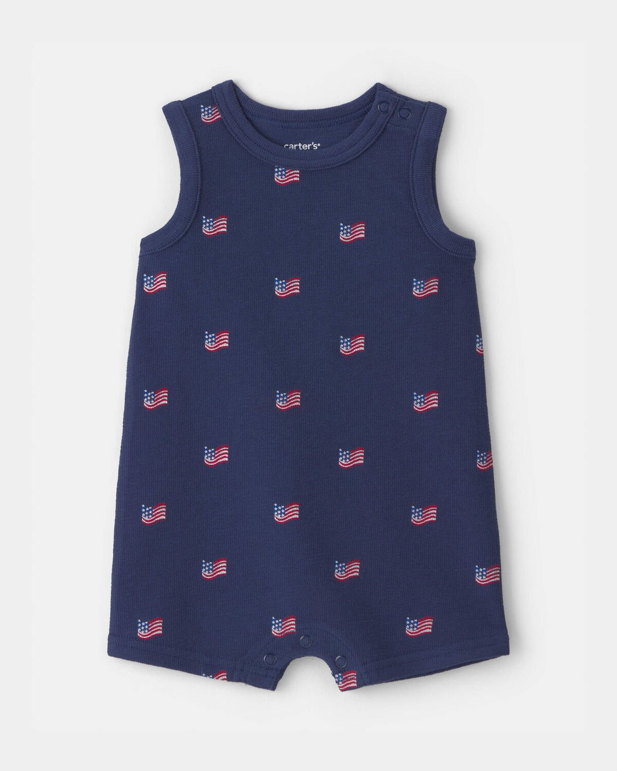 Baby American Flag Sleeveless Romper - Navy Blue | Carter's | Carter's Inc