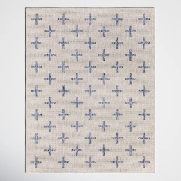 Bronwyn Blue/Ivory Indoor/Outdoor Rug | Wayfair North America
