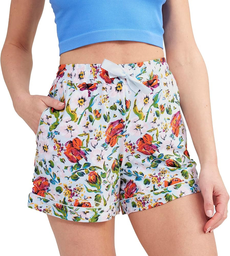Womens Cotton Pajama Shorts with Pockets (Extended Size Range) | Amazon (US)