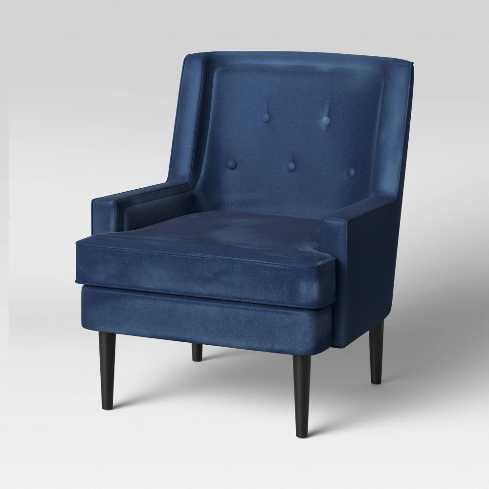 Tufted Back Armchair Navy - Threshold™ | Target
