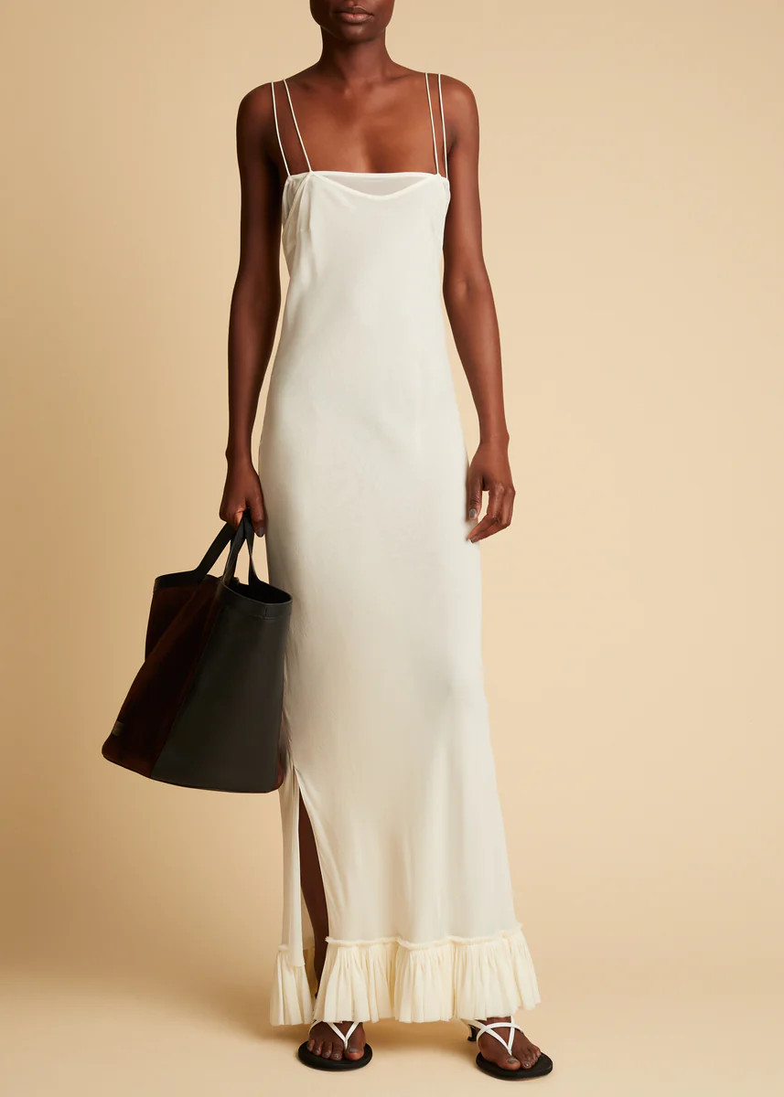 The Alix Dress in Ivory | Khaite
