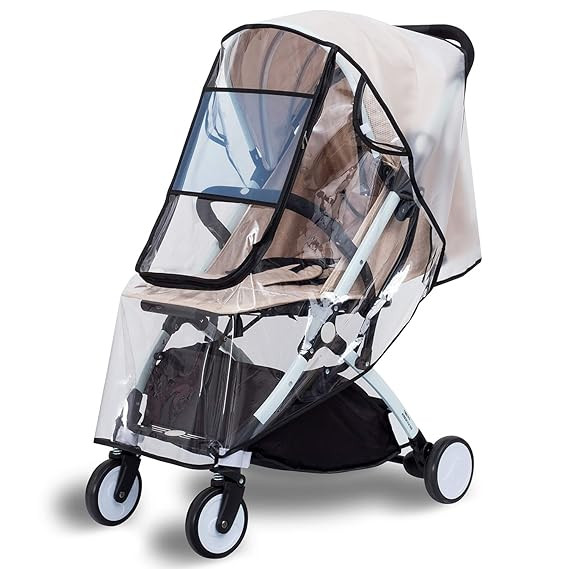 Bemece Stroller Rain Cover, Universal Stroller Accessory, Baby Travel Weather Shield, Windproof a... | Amazon (US)