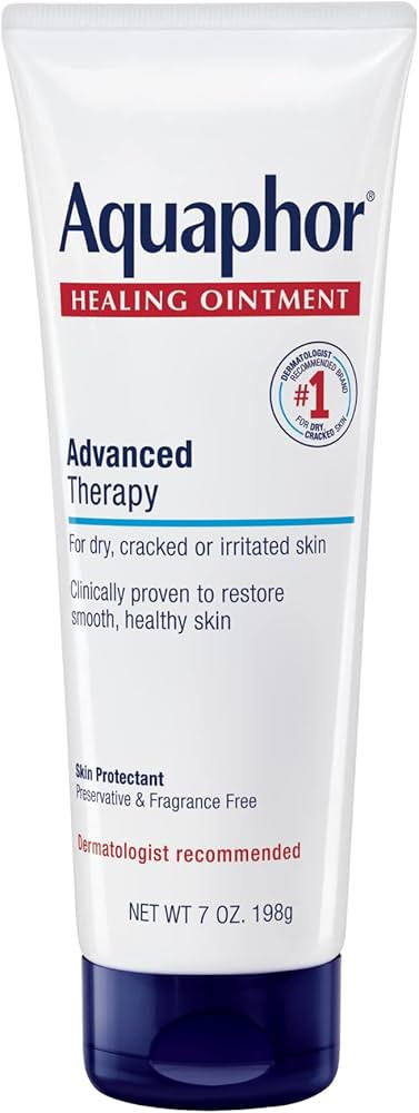 Aquaphor Healing Ointment Advanced Therapy Skin Protectant, Dry Skin Body Moisturizer, 7 Oz Tube | Amazon (US)