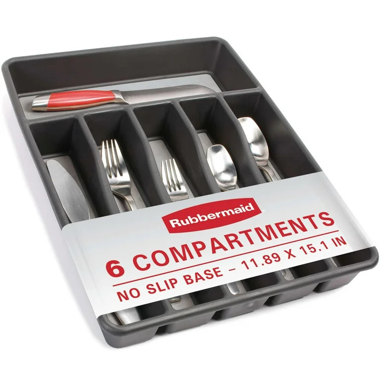 Rubbermaid Silverware Organizer, Large, Grey | Walmart (US)