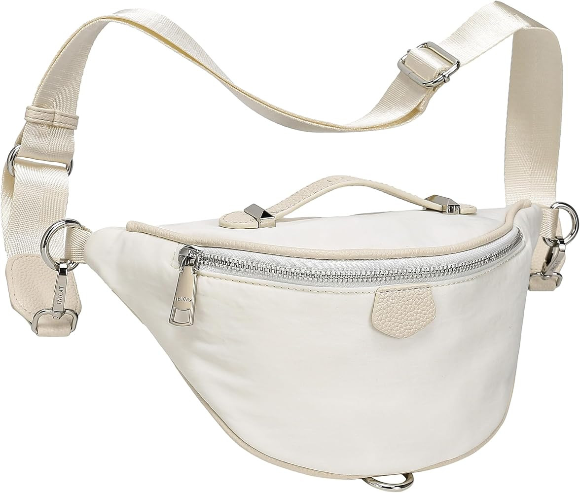 Amazon.com | INICAT Fanny Packs for Women,Fashion Waist Packs Crossbody Bum Bag with Adjustable S... | Amazon (US)