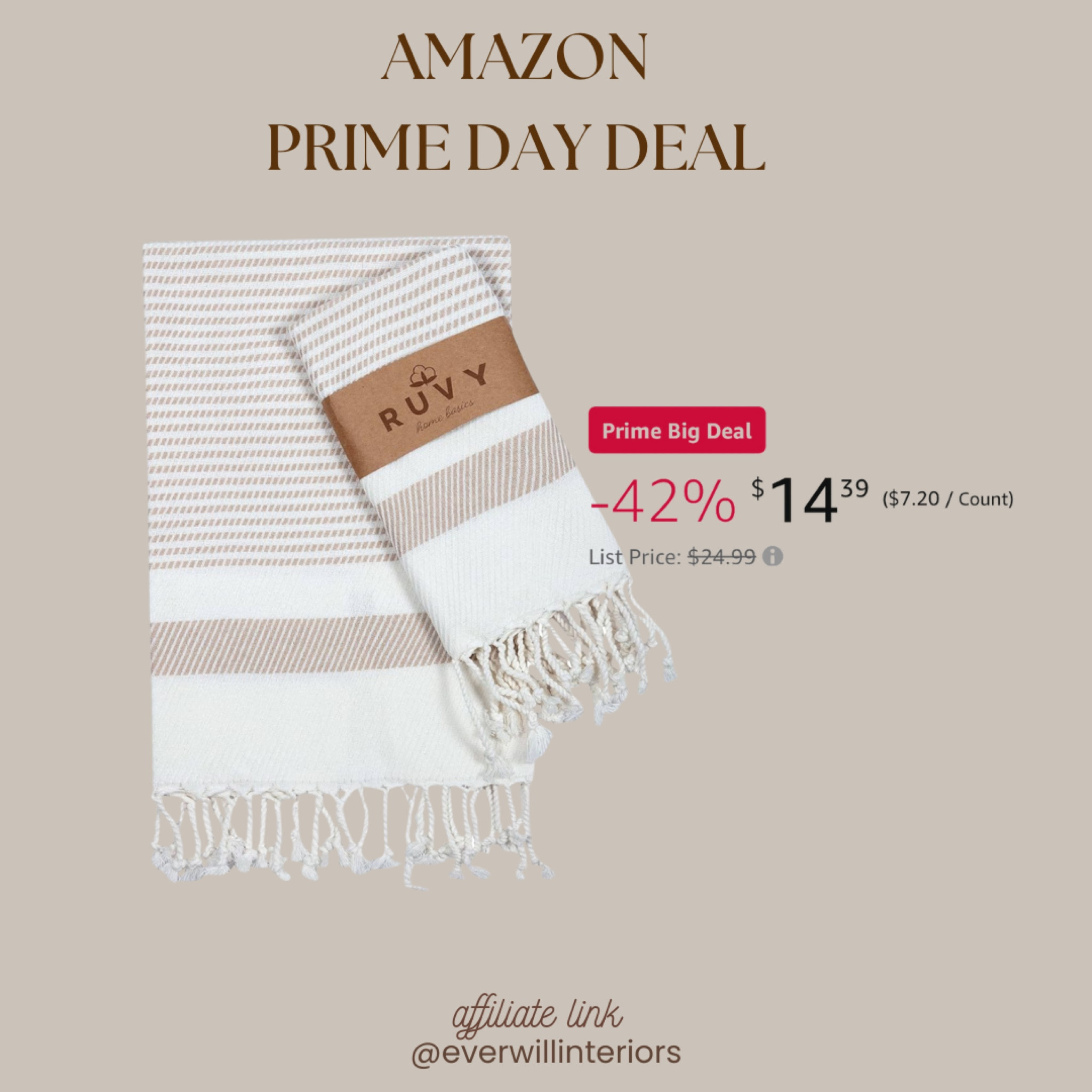 I loveeee these towels! They are absorbent and soft I use them in both the bathroom and kitchen!


#amazonprimedayfinds #primeday #kitchentowels #bathtowels #homedecorprimeday #amazonprimebigdeals #amazonprime #amazonprimeday

#LTKHome #LTKFindsUnder50 #LTKxPrimeDay