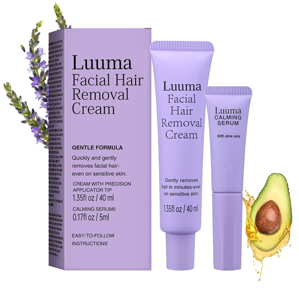 Luuma Hair Removal Cream, Facial Hair Removal, Gentle Hairs Removers for Women, Long-Lasting Depi... | Amazon (US)
