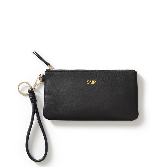 Bella Vegan Leather Wristlet Pouch | Mark and Graham