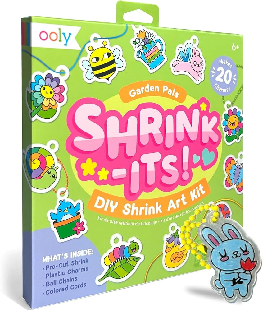 Ooly Shrink-Its 28 PC DIY Shrinking Art Kit That Creates Charms and Tags, Includes 20 Plastic Pre... | Amazon (US)