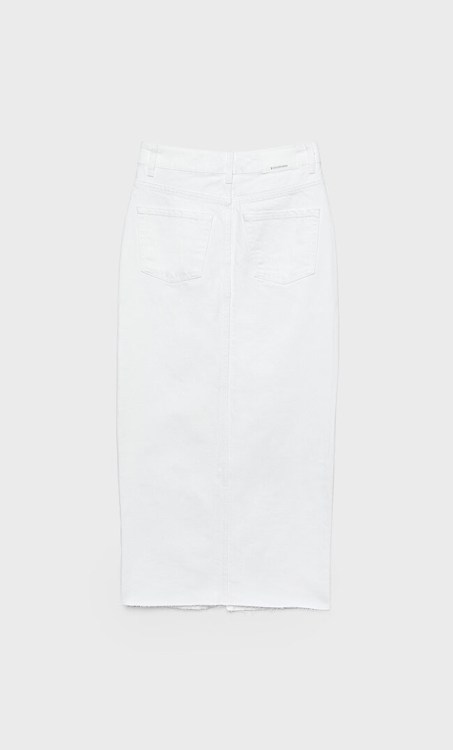 Long denim comfortable skirt | Stradivarius (UK)