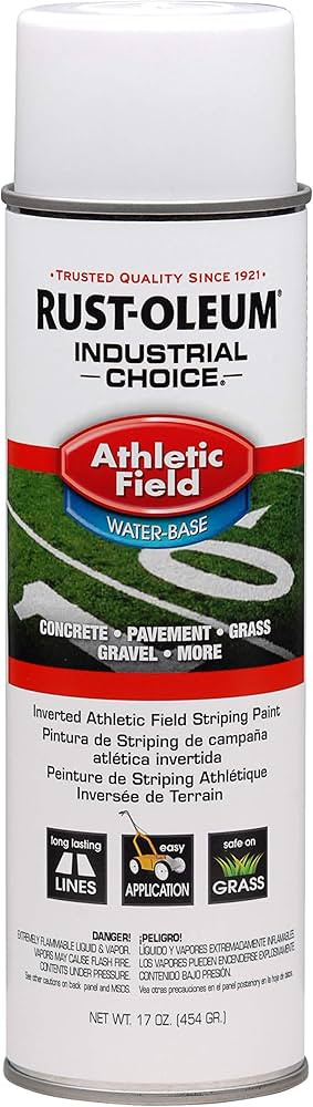 RUST-OLEUM 206043 AF1600 Athletic Field Striping Paint Spray, White, 17 Ounce | Amazon (US)