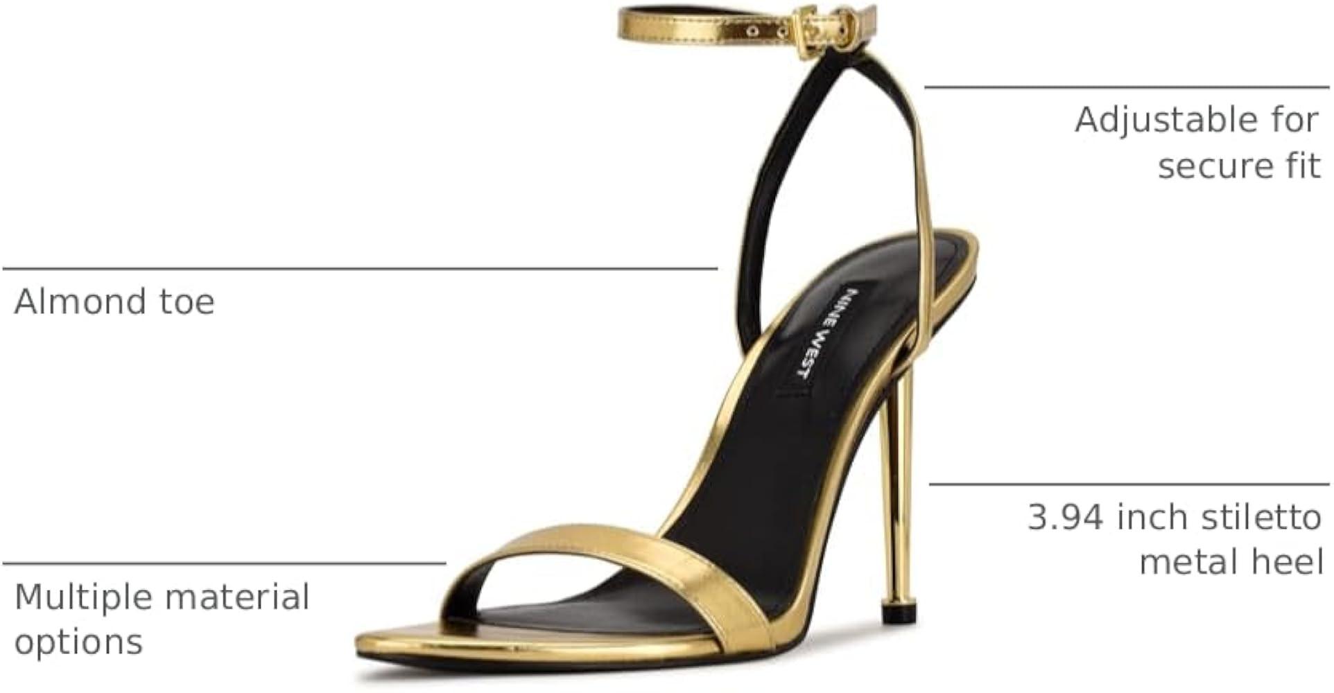 Nine West womens Heeled Sandals | Amazon (US)